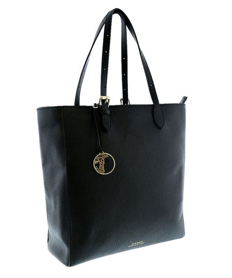 versace collection lbf0462 l410c black leather tote shopper|Versace black tote bag.